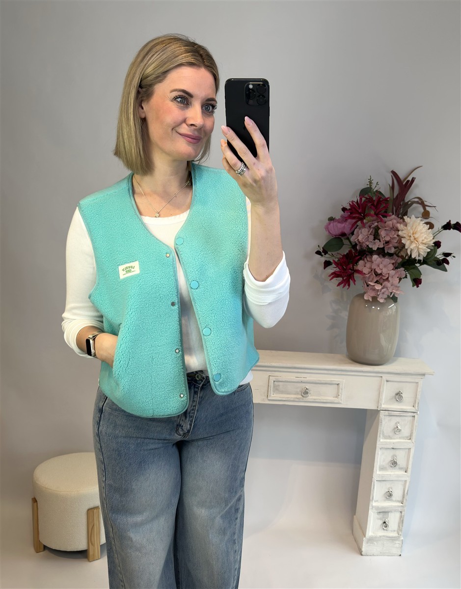 Weste lovely türkis 1