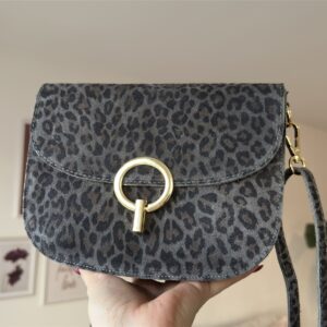 Wildledertasche Leo love anthrazit