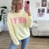 Sweater Hey gelb