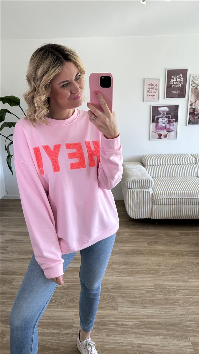 Sweater Hey rosa