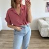 Bluse sunny beere