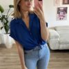 Bluse sunny royal blau