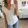 Musselinshirt beige