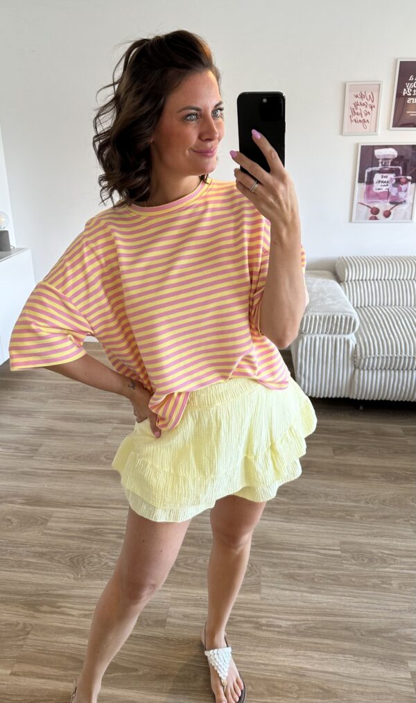 Streifenshirt gelb