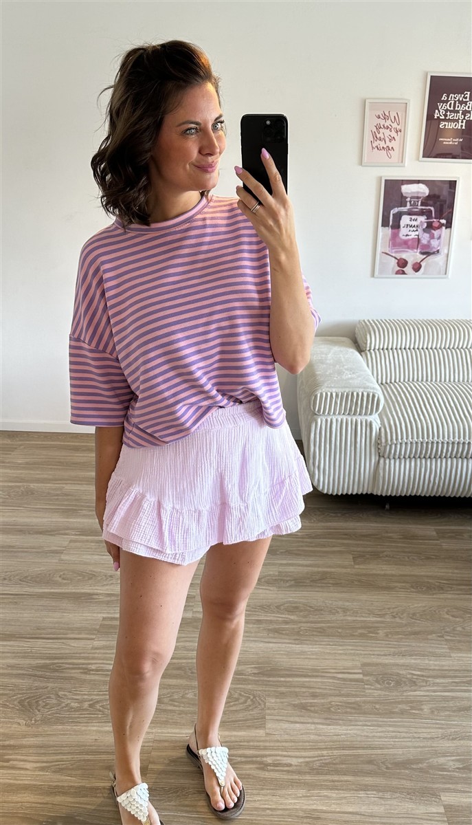 Musselin Hosenrock flieder 1