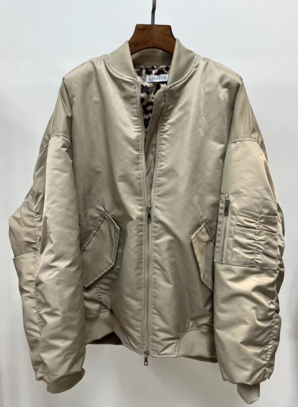 Bomberjacke beige 2