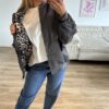 Bomberjacke grau