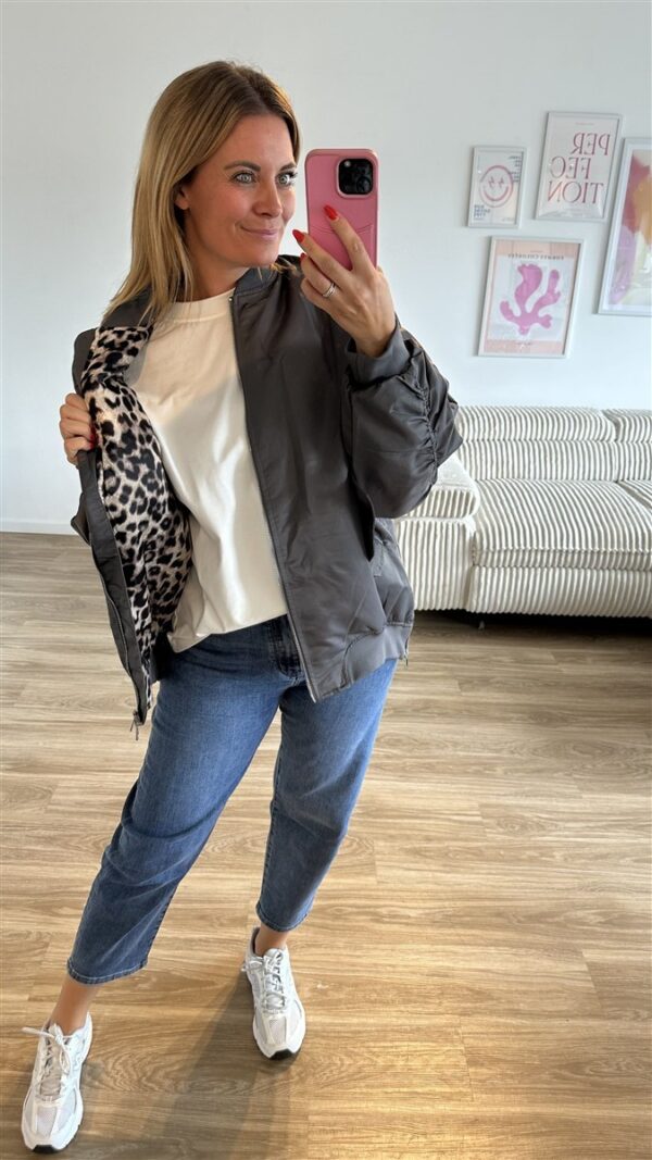 Bomberjacke grau