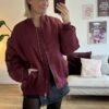 Bomberjacke bordeaux 1