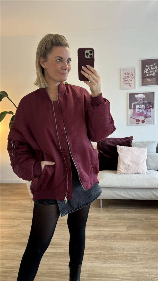 Bomberjacke bordeaux 1