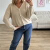 Strickjacke Clara beige 1