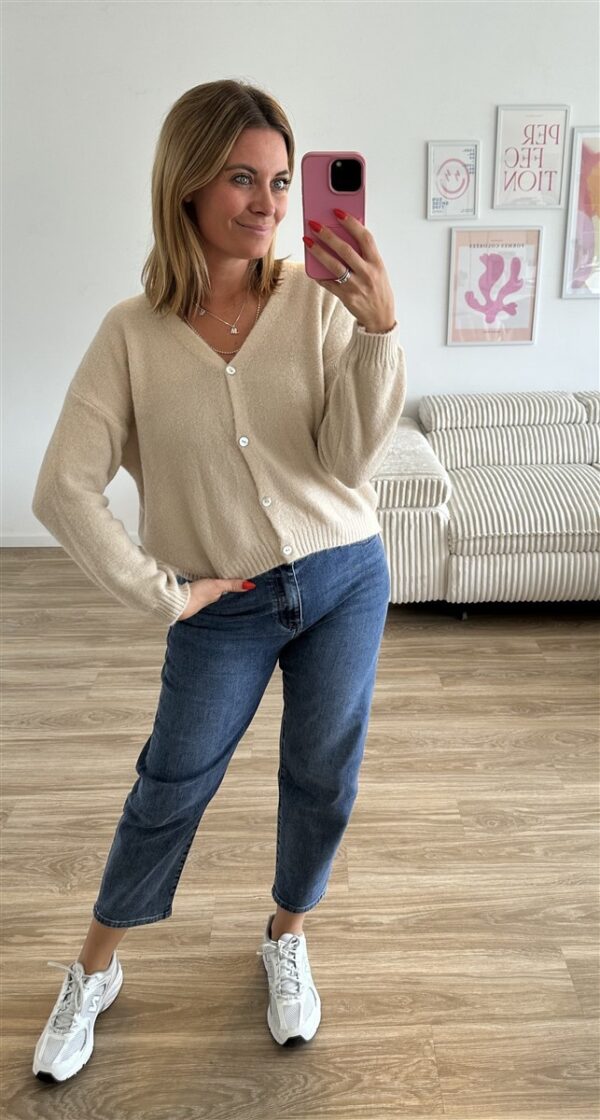 Strickjacke Clara beige 1