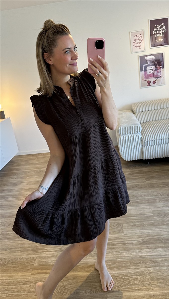 Musselinhängerchen uni braun