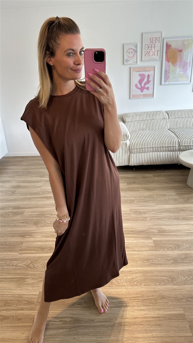 Shirtkleid braun