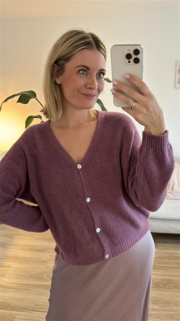 Strickjacke Clara Augbergine 2