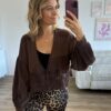 Musselinbluse Boho braun 2