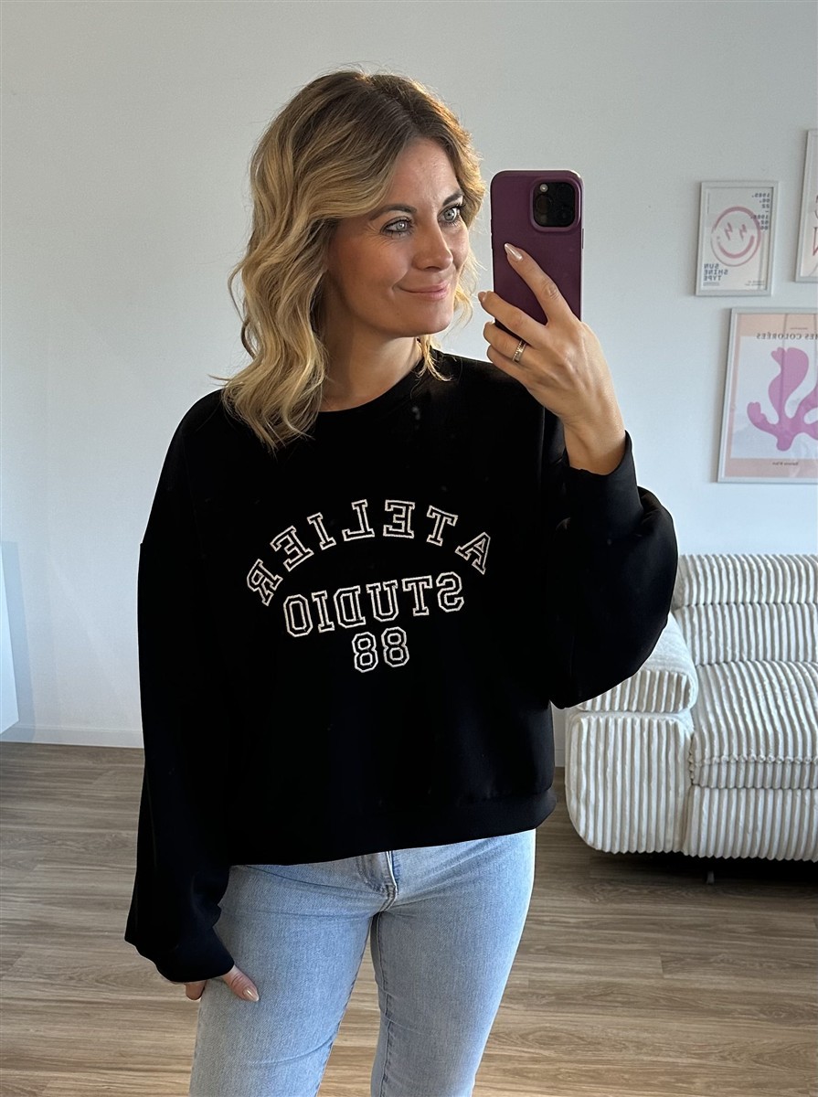 Sweater Atelier schwarz 1