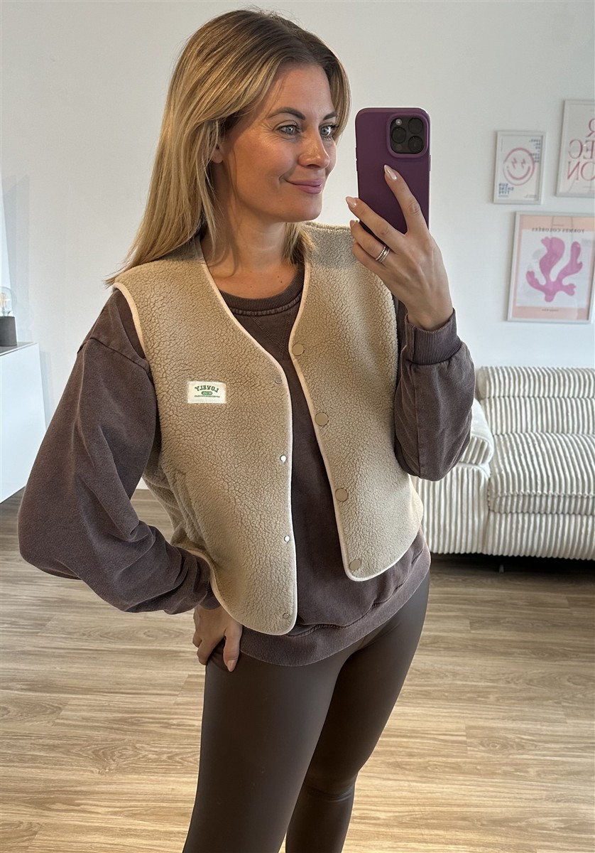 Weste lovely beige 1