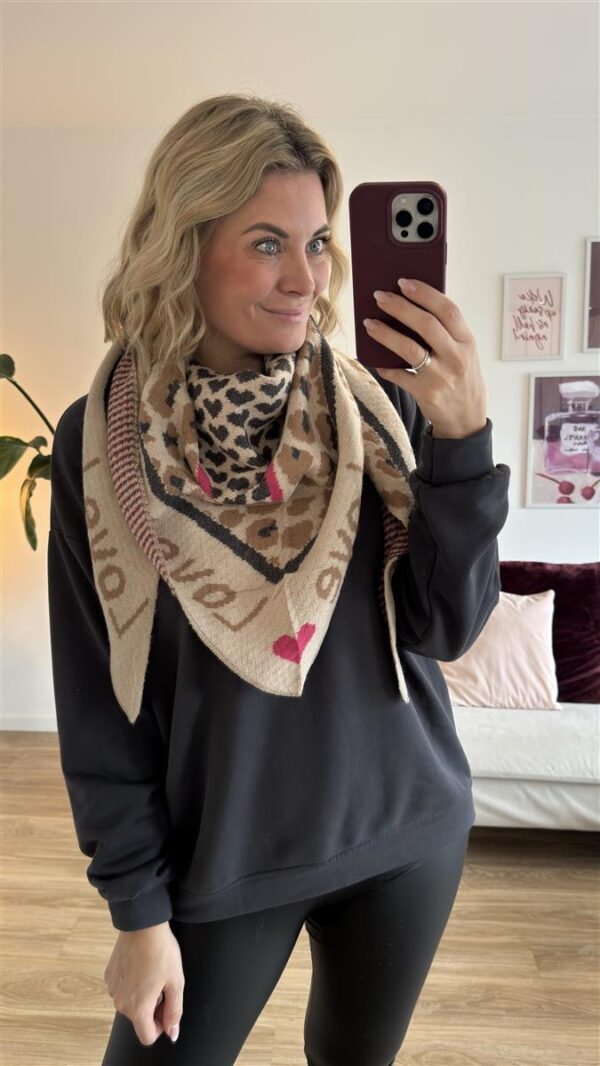 Kuschelschal leo beige
