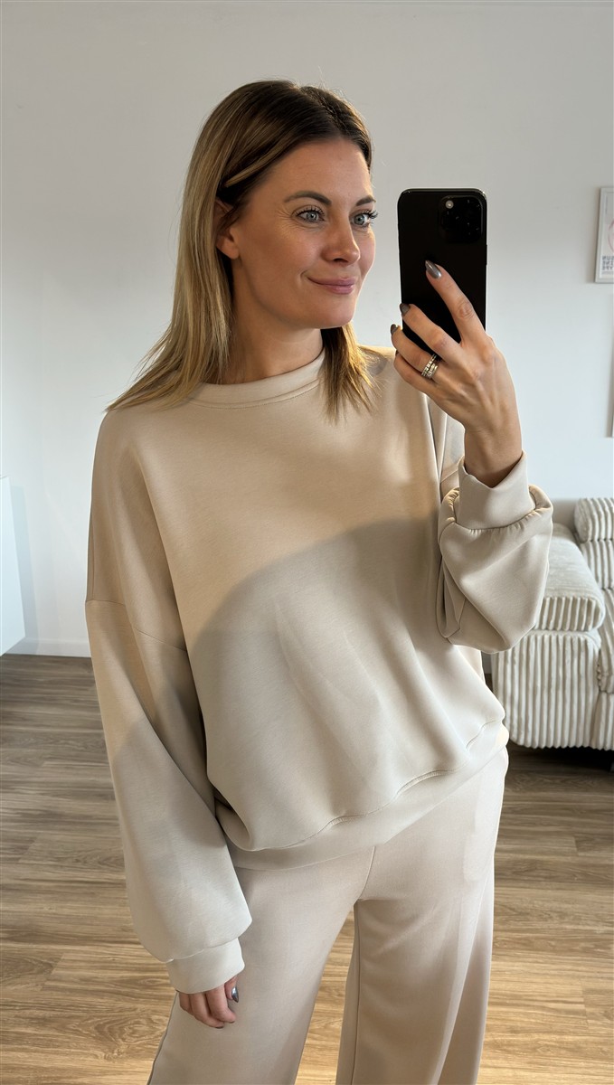 sweater cozy beige