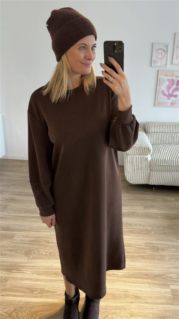 Sweatkleid braun 2