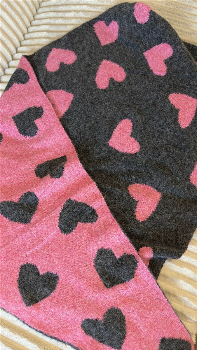 Wendeschal Herzen antrazit