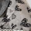 Schal Leoherz hellbeige