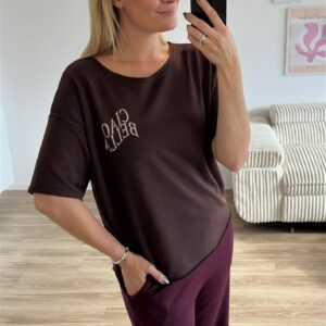 Shirt ciao bella braun
