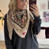 Kuschelschal leo beige