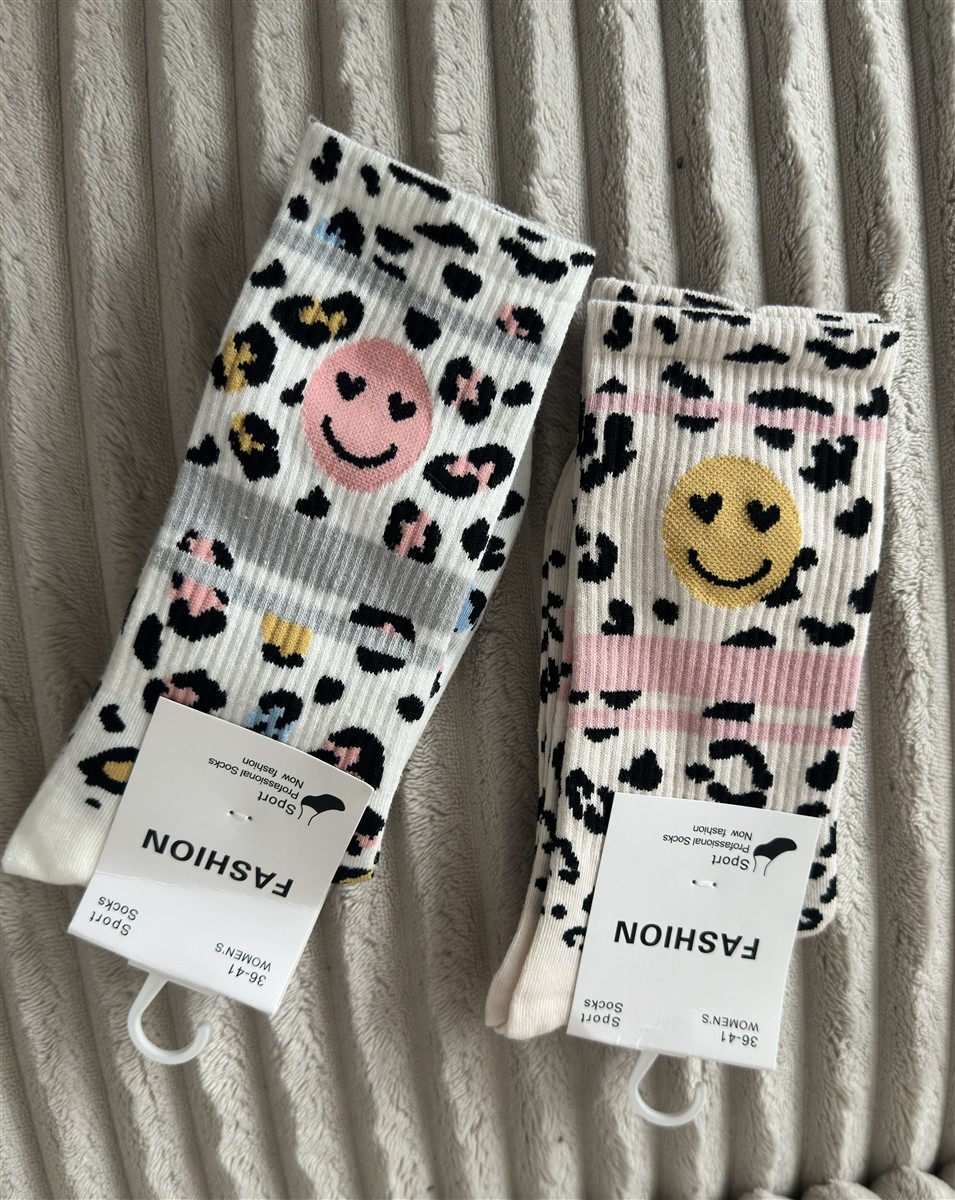 Leo Smiley Tennissocken