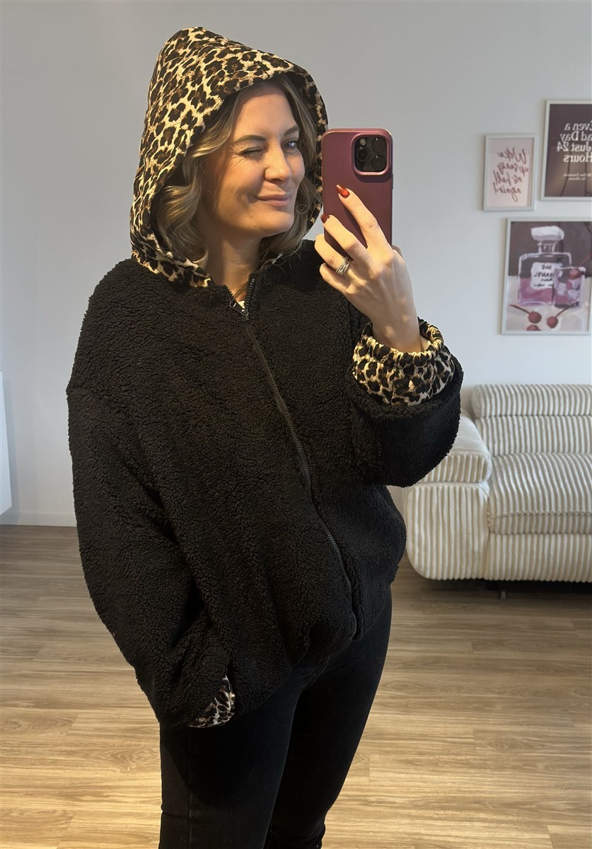 Teddyjacke leo schwarz 2