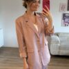 Blazer Nadelstreifen rose