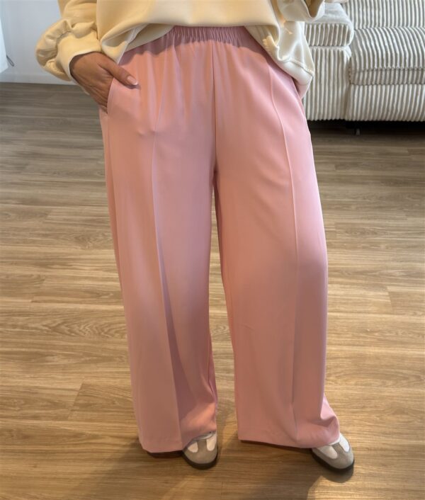 Bundfaltenhose rosa
