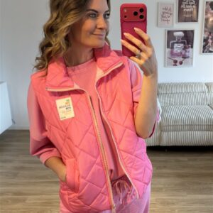 Steppweste pink 1