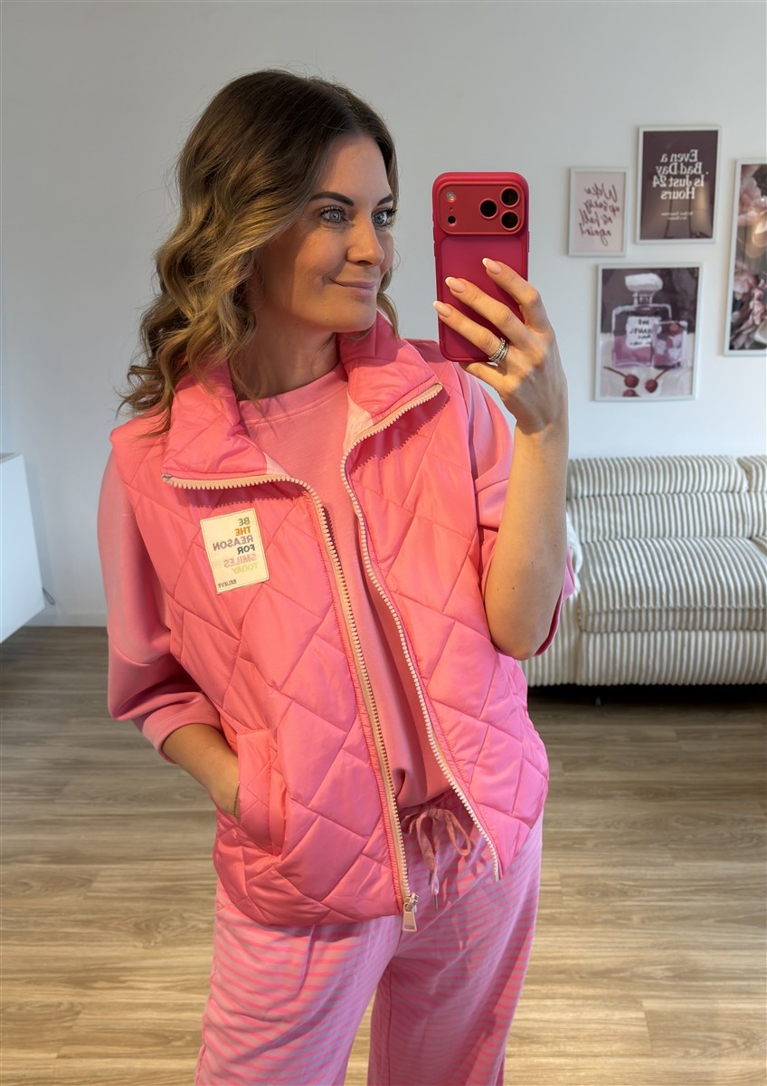 Steppweste pink 1