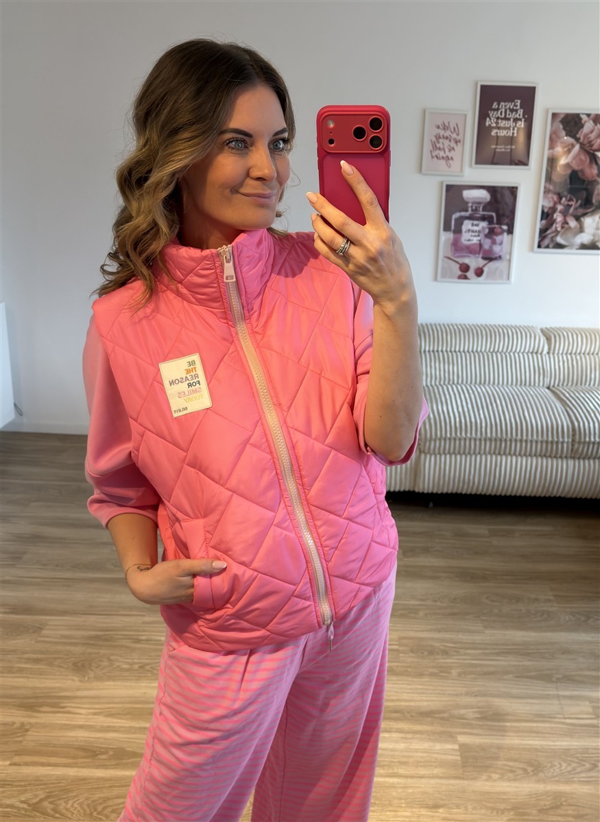 Steppweste pink 2