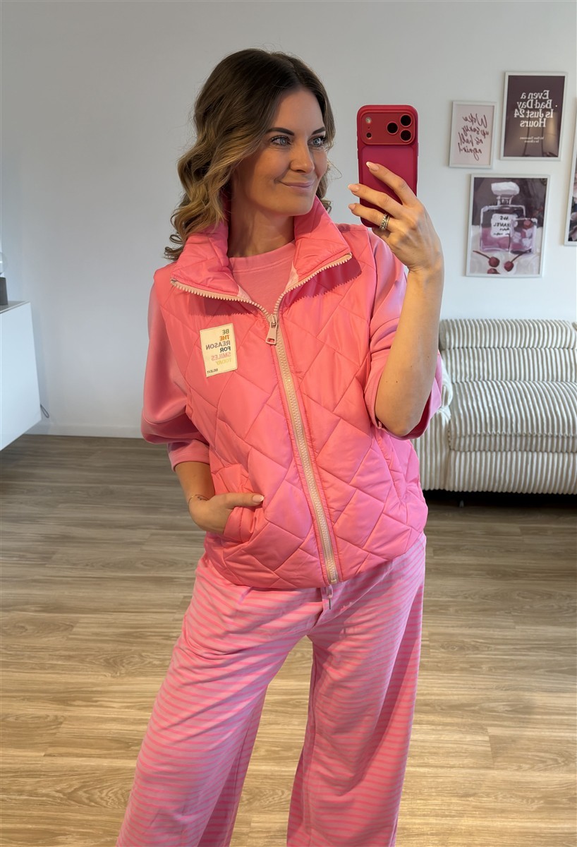 Steppweste pink 3