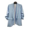 Oversize Blazer curvy blau