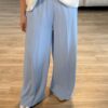 Bundfaltenhose blau 3