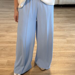 Bundfaltenhose blau 3