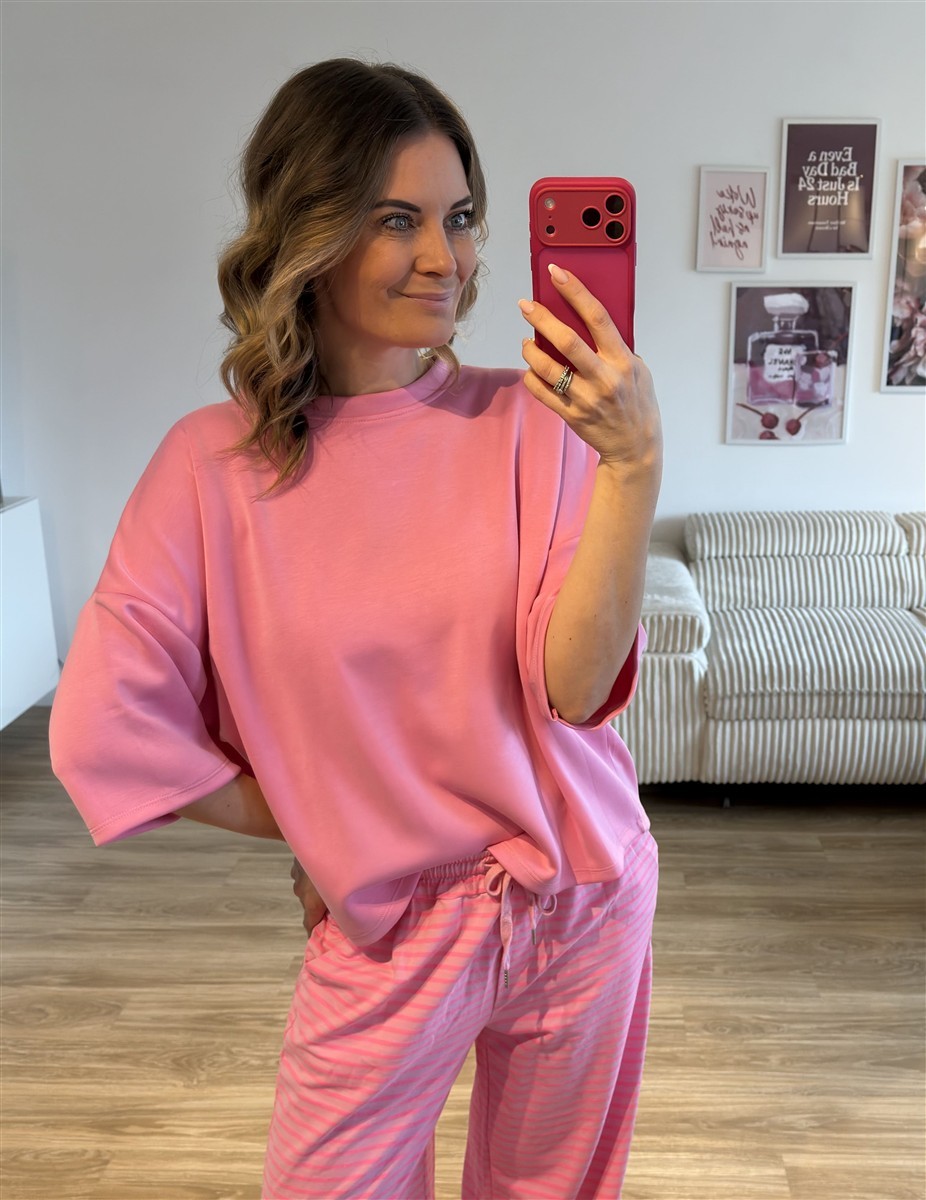 Shirt kalter Stoff pink