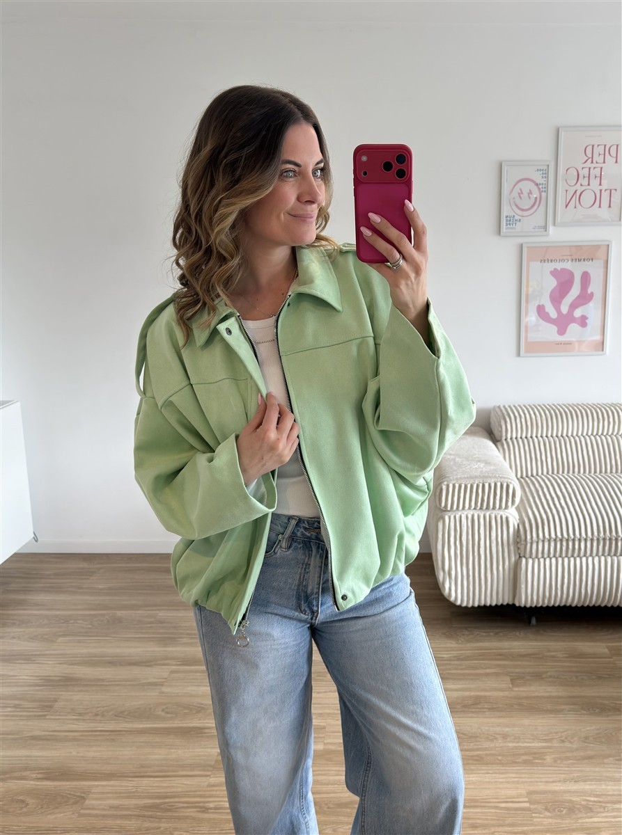 Ballonjacke grün