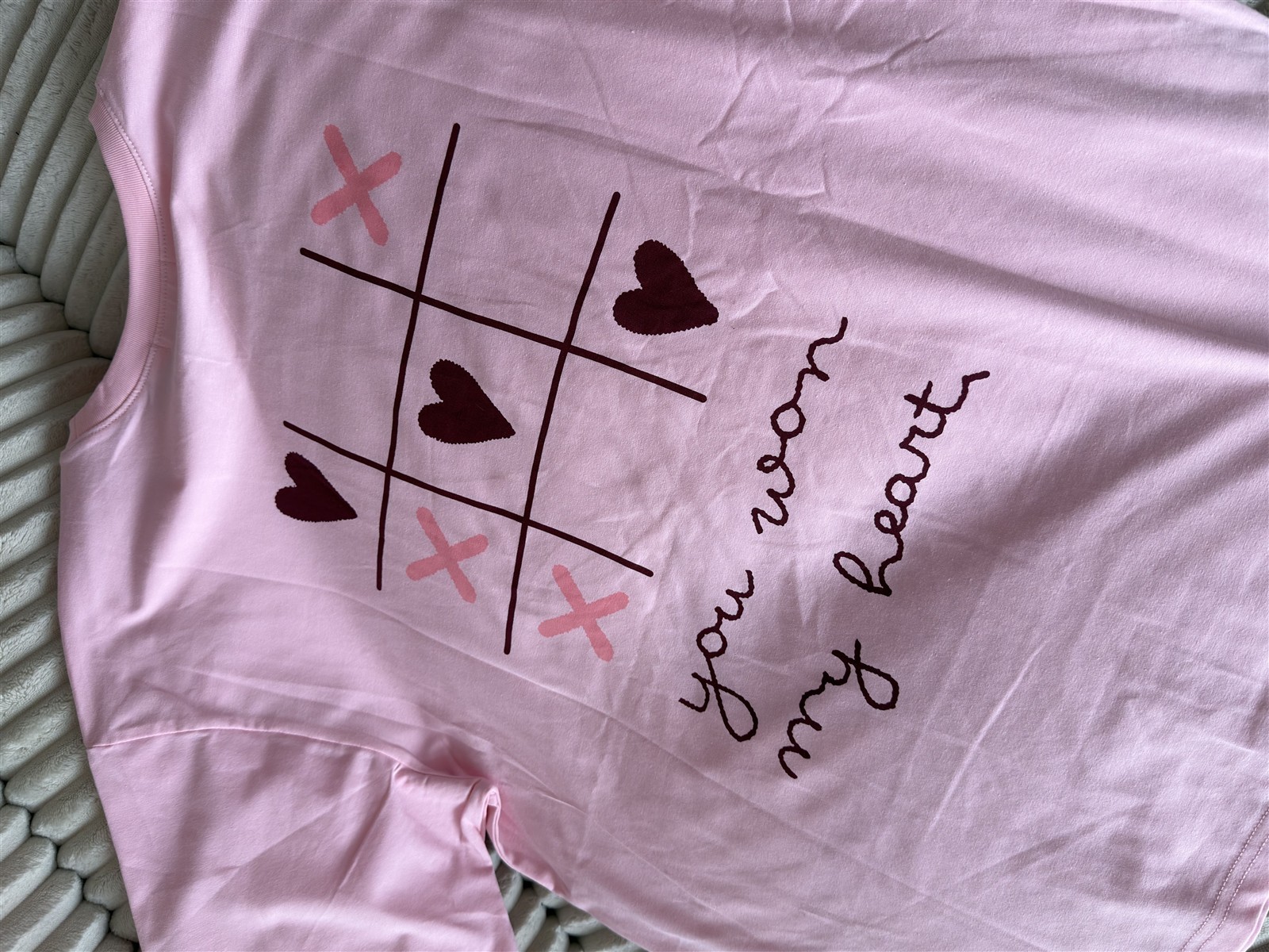 Tshirt heart rosa 2