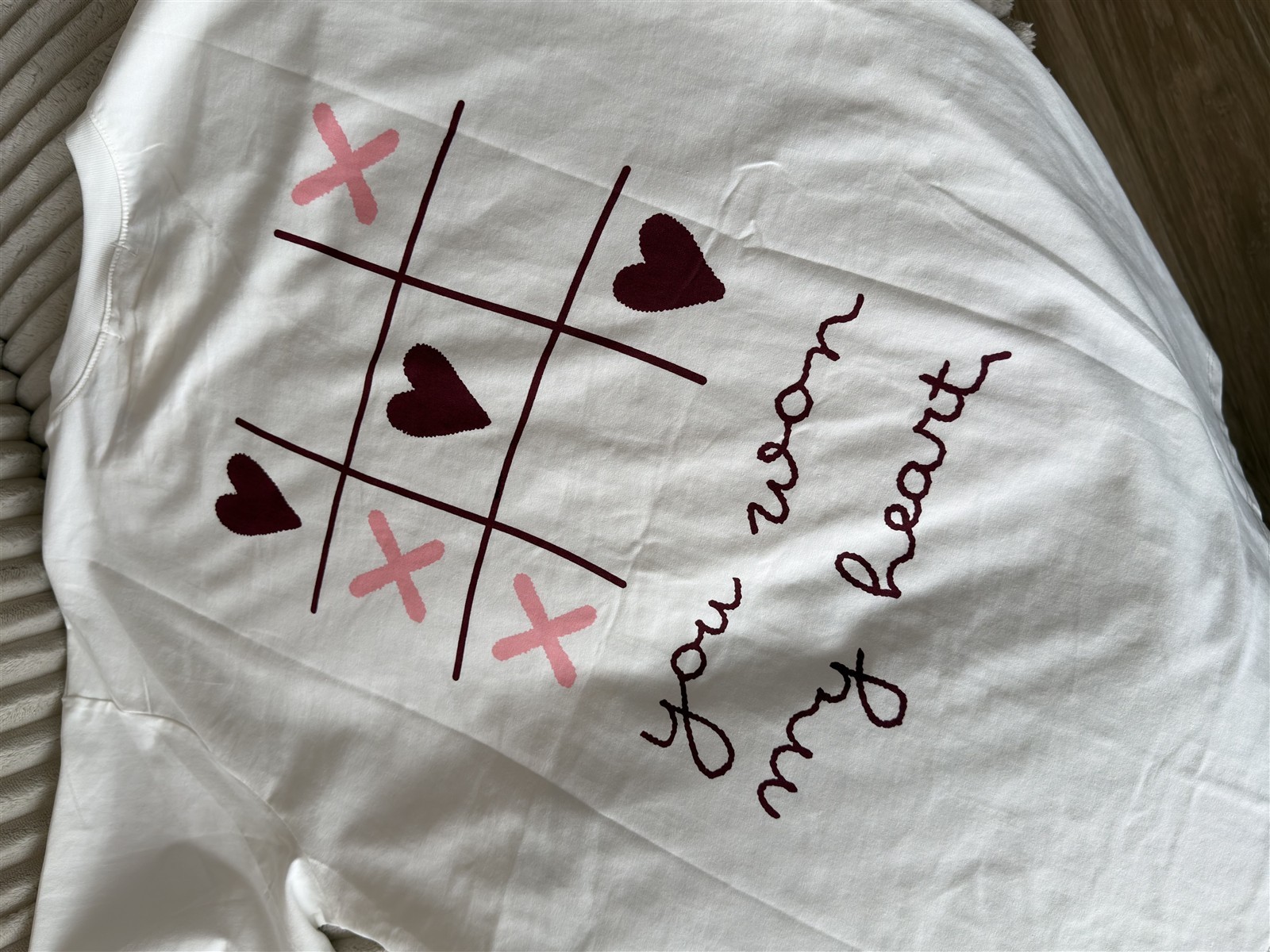 Tshirt heart weiß 2