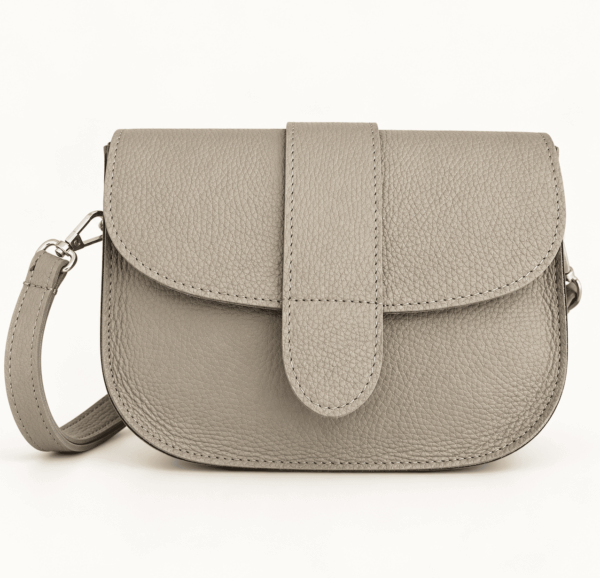 Ledertasche beige