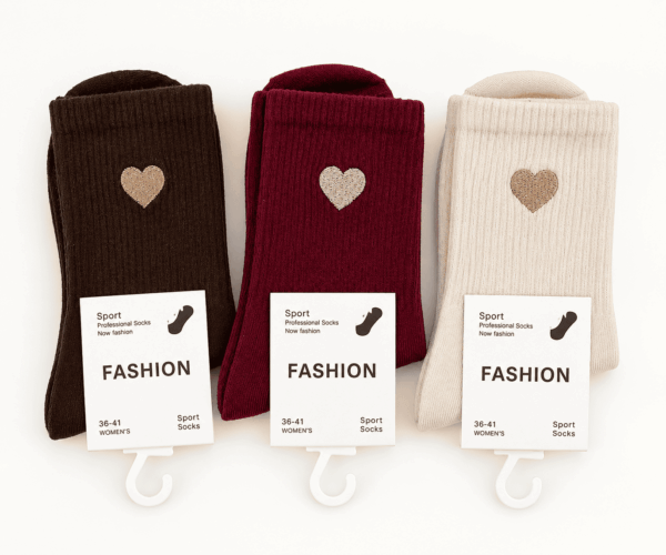 Tennissocken Herz gemischt