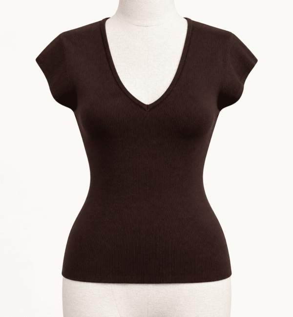 Basicshirt braun