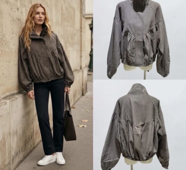 Blousonjacke Karo