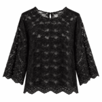 Spitzenshirt schwarz