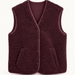 Teddyweste bordeaux